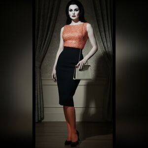 Vintage 60s Sequin Shell Top Small